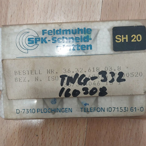 Ceramic turning inserts TNGN 160308 SH20